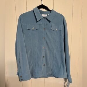 Alfred Dunner Long Sleeve Button Down Shirt 18